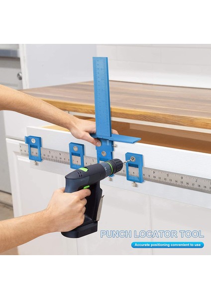 Kabin Donanım Fikstürü Aracı-Ayarlanabilir Punch Konumlandırıcı Matkap Ucu Şablon Kılavuzu, Ahşap Delme Pimi Kılavuzu (Yurt Dışından) indirimleri