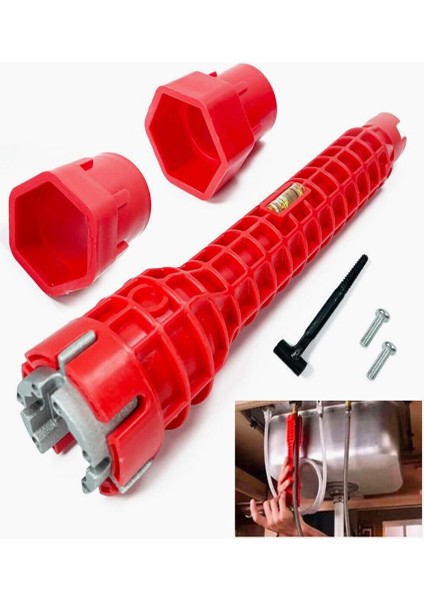 gr 14 In 1 Lavabo Musluğu Anahtarı Yüksek Mukavemetli Çift Başlı Cırcır Anahtarı Seti Banyo Için Sıhhi Tesisat Tamir Aracı (Yurt Dışından) fırsatları