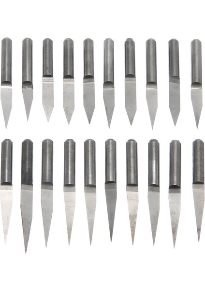 20 Adet Cnc V-Şekilli Bit Karbür Gravür Alet Uçları 3.175MM Cnc Router Bit 10/15/20/30 Derece Freze Kesicisi Aletler (Yurt Dışından) fiyatları
