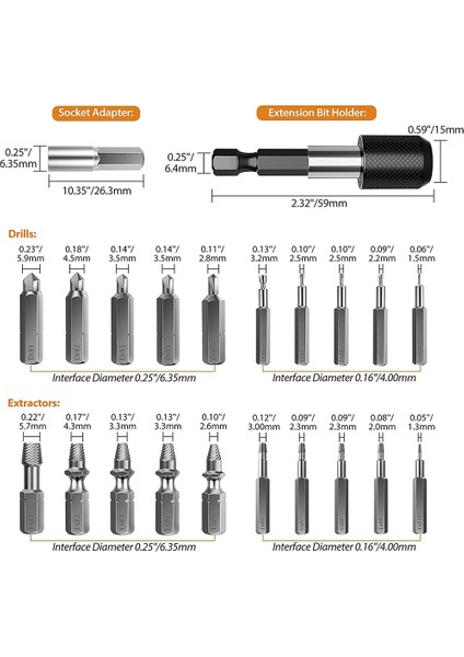 22 Parça Vida Sıkma Seti, Hss Sökme Seti, Uç ve Soket Adaptörlü (Yurt Dışından) fiyatları