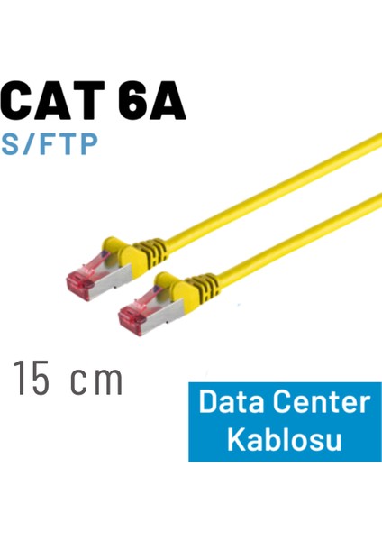 15 cm Cat 6A Kablo, S/ftp Ethernet Data Center Patch Kablo