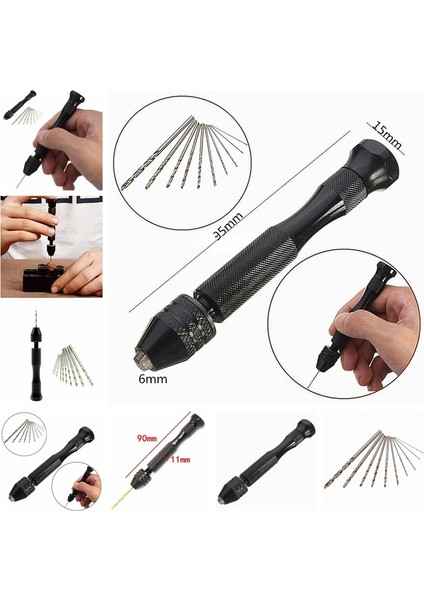 11 Adet/takım El Matkapları Büküm Matkap Sondaj Kuyumcular Maker Hobi El Sanatları Mikro Aletler (Yurt Dışından) fiyatları