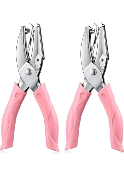 Adet El Delikli Kağıt Delgeç Metal Tek El Kağıt Delgeçler Yumuşak Saplı Kağıt Kesici Dıy Zanaat Etiketleri Için (Yurt Dışından)