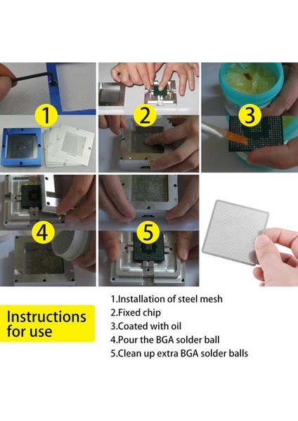 Smt Smd Cipsleri Için 27 Adet Evrensel Doğrudan Bga Isıtma Şablon Fikstürü (Yurt Dışından) indirimleri