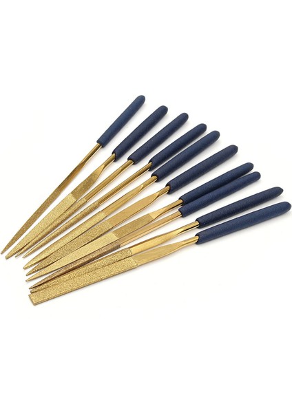 20 Adet Titanyum Elmas Kaplama Iğnesi Düz Dosya Seti Metal Işleme El Sanatları Araçları (Yurt Dışından) fiyatları