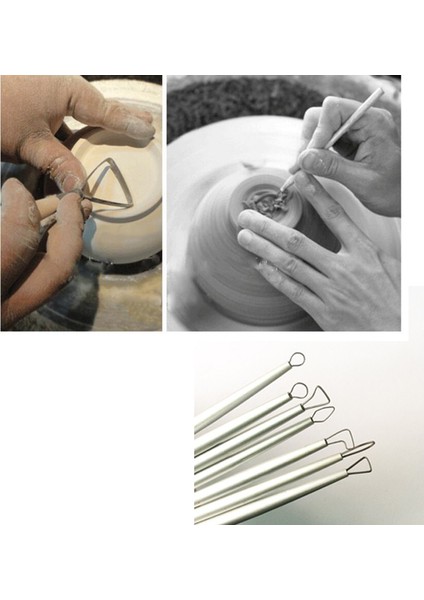 Paslanmaz Çelik Polimer Kil Aracı Çömlekçilik Seramik Oyma Aracı (Yurt Dışından) modelleri