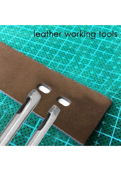 Adet Içi Boş Delik Delme Seti Oval Şekil Deri Içi Boş Delik Delme Kesici Deri Çalışma Için (4X6MM,4X7MM,4X8MM,4X10MM,4X12MM) (Yurt Dışından) fırsatları