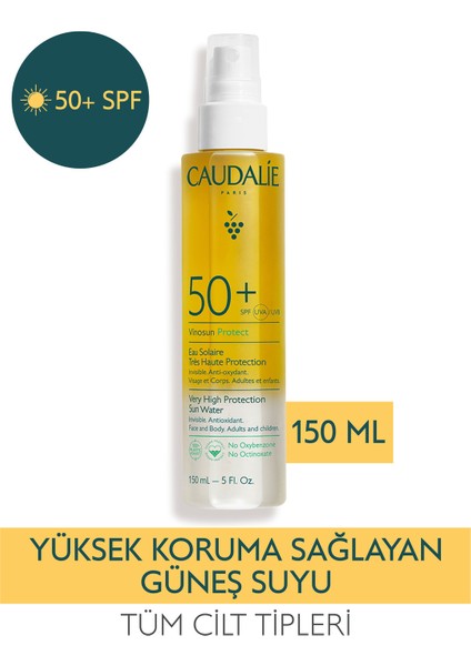 Vinosun Yüksek Koruma Sağlayan Güneş Suyu SPF50+ 150 ml