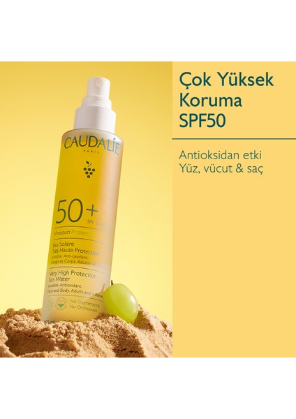 Vinosun Yüksek Koruma Sağlayan Güneş Suyu SPF50+ 150 ml