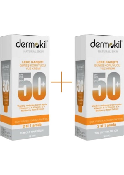 Leke Karşıtı Güneş Kremi 50 Spf 50 ml * 2 Adet