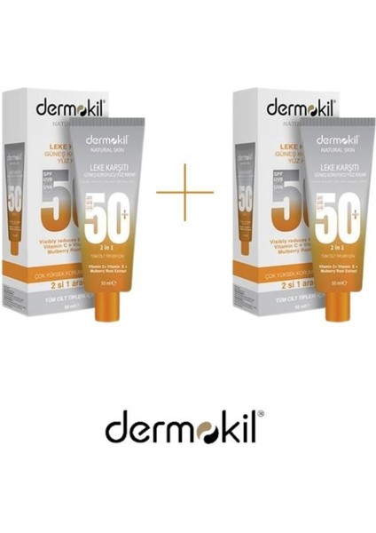 Leke Karşıtı Güneş Kremi 50 Spf 50 ml * 2 Adet