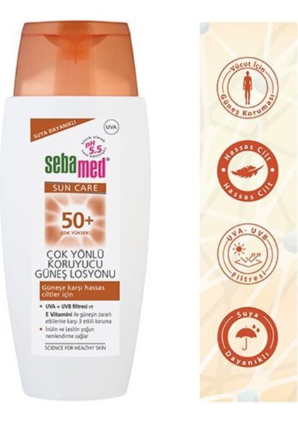 Sun Güneş Losyonu SPF50+ 150ML