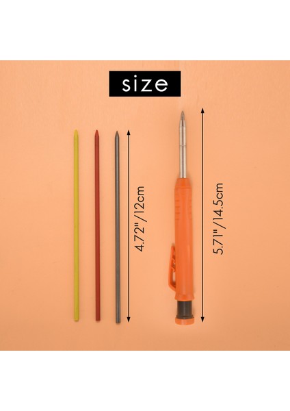 Ahşap Kalemi-2 x Turuncu Ahşap Işleme Kalemleri 4 Kutu x Yedek (12 Siyah/6 Sarı/6 Kırmızı)-Fotoğraf Rengi B (Yurt Dışından) indirimleri