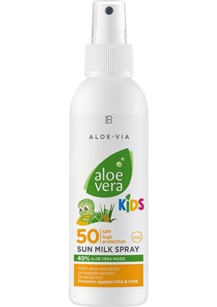 Aloe Vıa Aloe Vera Çocuklar Için Güneş Sütü Spreyi SPF50