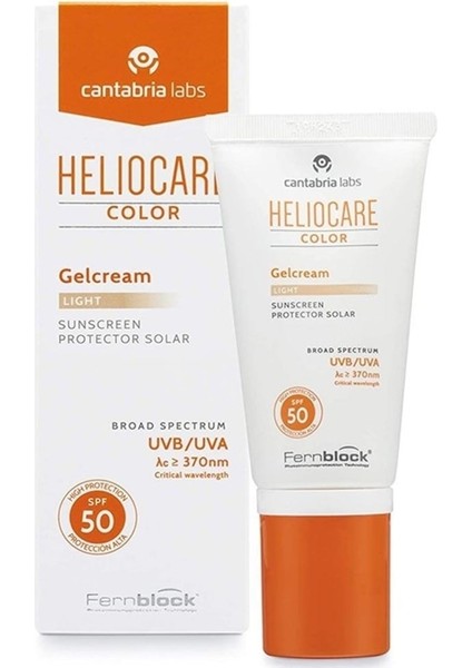 Jel Krem Color Light Spf 50 50 ml (HCR101)