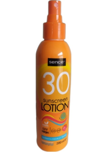 Güneş Kremi Yüksek Koruma ve Üstün Nemlendirme Özellikli Spf 30 Vücut Sprey 200 ml