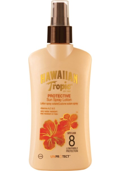 Hawaiian Tropic Güneş Koruyucu Sprey Losyon - Satin Protection Spf 8 200 ml 5099821001285