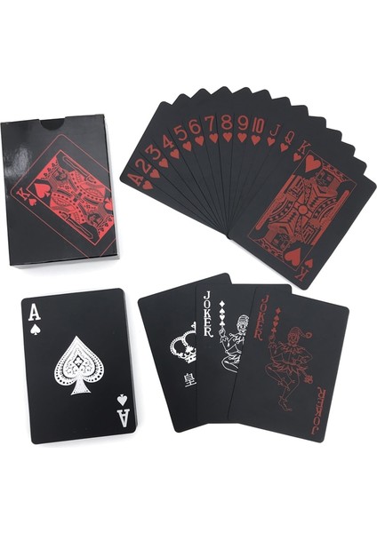 Mavi Stil Yeni Yüksek Li Redblue Pürüzsüz Su Geçirmez Siyah Plastik Iskambil Kartları Texas Hold'em Poker Bakara Masa Oyunu 63*88MM Qenueson (Yurt Dışından) fırsatları