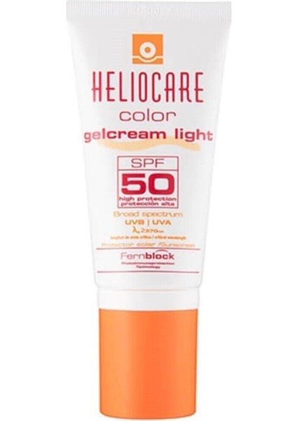 Color Gelcream Light SPF50 Renkli Güneş Kremi 50 ml