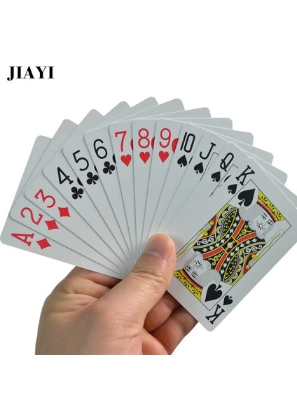 NO986 Kırmızı Stil Jıayı Texas Holdem 100% Plastik Pvc Iskambil Oyunu Poker Kartları Su Geçirmez ve Donuk Cila Gyt Masa Oyunları Poker (Yurt Dışından) fırsatları