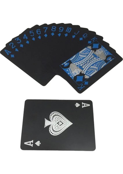B Tarzı Döşeme Kartları Poker Oyun Destesi Yaratıcı Oyun Kartları Siyah Kafatası Oyun Kartı Plastik Su Geçirmez Kartlar Masa Oyun Pokeri (Yurt Dışından)