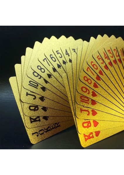 Atlantis Style Yeni Renkli Altın Poker Dubai Manzara Altın Oyun Kartları Suya Dayanıklı Petpvc Plastik Poker Turizm Hatıra Eşyası (Yurt Dışından)
