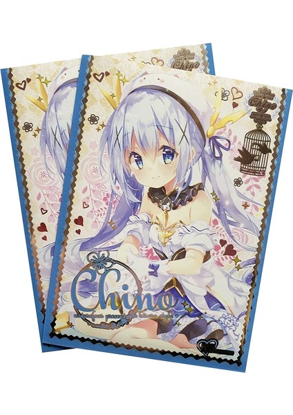 Chino Mavi Tarzı Çok Sevimli Anime Kız Kart Kollu Ticaret Kartları Tcg Oyunu Çizim Kalkanı Tarjeta De Juego Koruyucu Saklama Torbaları (Yurt Dışından)