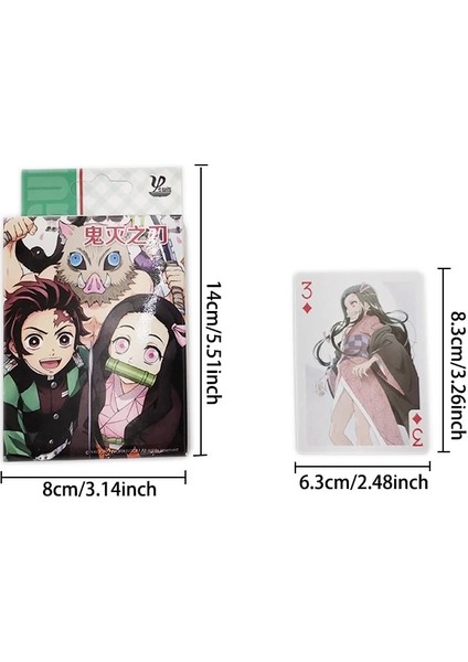 01 Tarzı Iskambil Kartları Demon Slayer Poker Kartları Oynarken Kimetsu Yok Yaiba Desen Poker Masa Oyunu Koleksiyonu Eğlence Kutusu Oyun Kartları (Yurt Dışından)
