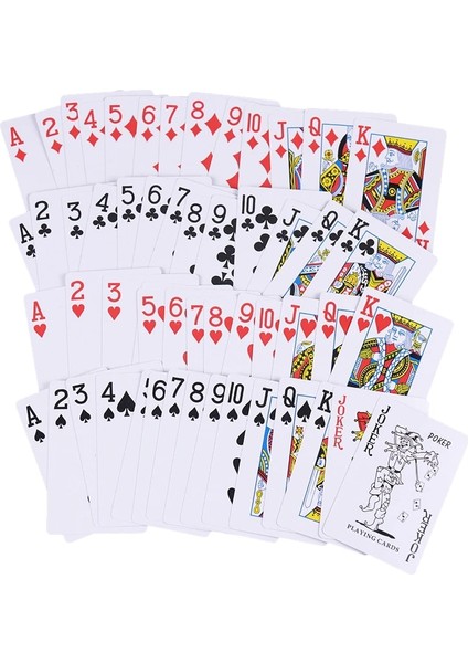 54 Cardsset Playing Cards Poker Game Deck Poker Paper Magic Card Home Entertainment Products Table Games (Yurt Dışından)
