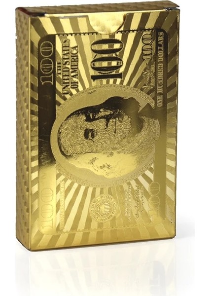 Normal Poker 04 Stili 36 Cardsdeck Russia Poker Seti 24K Altın Folyo Oyun Kartları Plastik Pvc Su Geçirmez Dayanıklı Standart Карты Игральные (Yurt Dışından)