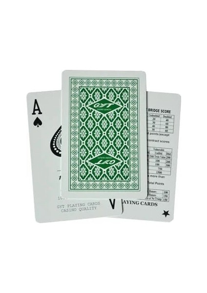 NO927 Yeşil Stil Jıayı Texas Holdem 100% Plastik Pvc Iskambil Oyunu Poker Kartları Su Geçirmez ve Donuk Cila Gyt Masa Oyunları Poker (Yurt Dışından)
