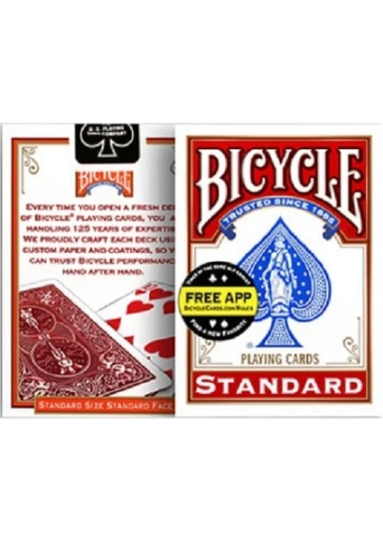 Standart Kırmızı Stil Bisiklet Sürücüsü Geri Standart Dizin Oyun Kartları Tally-Ho Güverte Uspcc Abd Poker Sihirli Kart Oyunları Sihirli Hileler Sahne (Yurt Dışından)