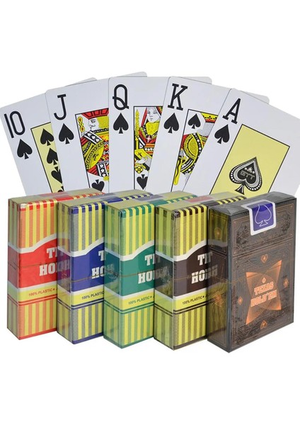 Mavi Stil 100% Plastik Pvc Oyun Kartı Büyük Sayı Oyunu Texas Hold'em Poker Kartları Su Geçirmez ve Mat Cila Aile Poker Masa Oyunu 1 Güverte (Yurt Dışından)