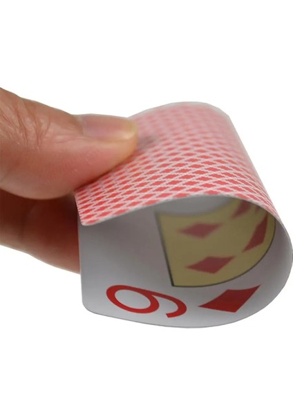 Mavi Stil 100% Plastik Pvc Oyun Kartı Büyük Sayı Oyunu Texas Hold'em Poker Kartları Su Geçirmez ve Mat Cila Aile Poker Masa Oyunu 1 Güverte (Yurt Dışından)
