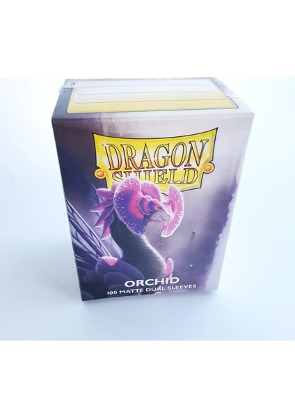 Orkide Tarzı 100CT Dragon Shield Snoworchıdlagoonlightningokaliptüspembe Elmas Çift Mat Kart Kılıfları Mtgpkm Kartları Koruyucu (Yurt Dışından)