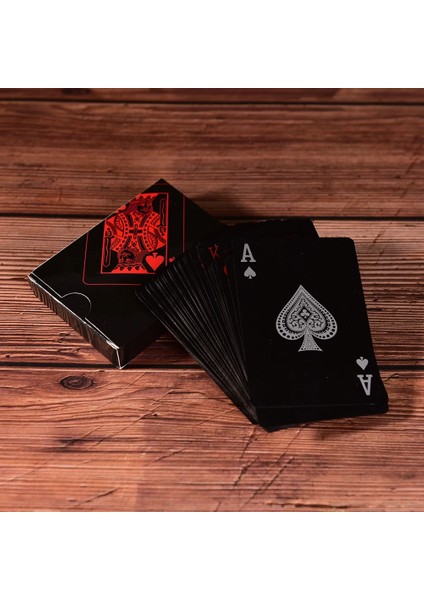 Yeşil Stil 1 Takım Su Geçirmez Oyun Kartları Plastik Kartlar Koleksiyonu Siyah Poker Kartları Yaratıcı Hediye Standart Oyun Kartları Poker (Yurt Dışından) modelleri