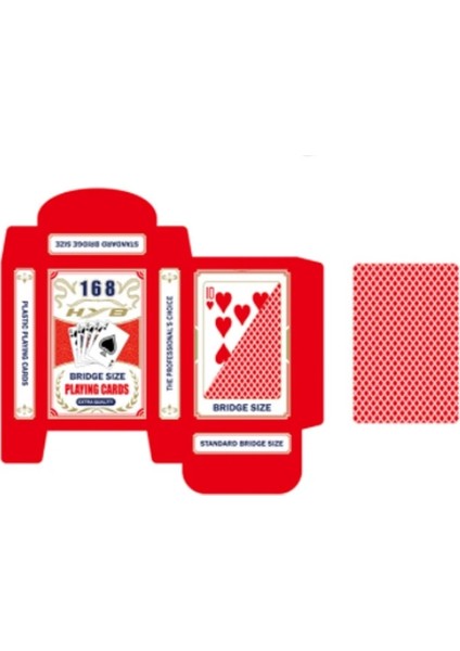 Kırmızı Stil Bridge Poker Baccarat Texas Hold'em Yetişkin 100% Pvc Su Geçirmez Donuk Lehçe Plastik Iskambil Kartları Masa Oyunu (Yurt Dışından)