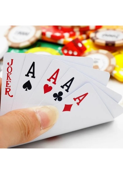 NO.6939 Stili Poker Pvc Waterproof Playing Cards Board Game Washable Plastic Deck Of Cards Poker Travel Games (Yurt Dışından)