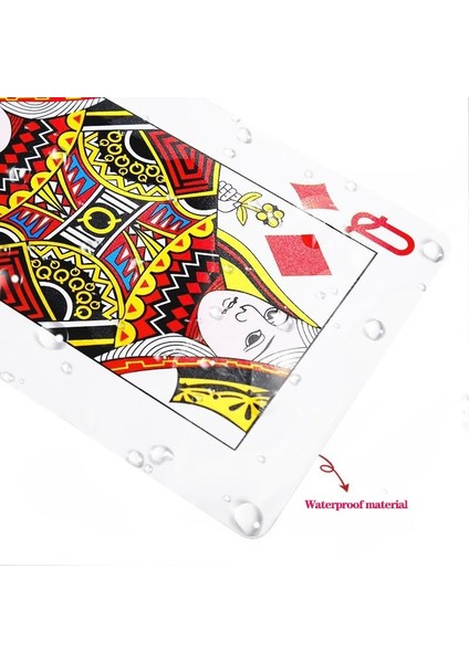 NO.6939 Stili Poker Pvc Waterproof Playing Cards Board Game Washable Plastic Deck Of Cards Poker Travel Games (Yurt Dışından)
