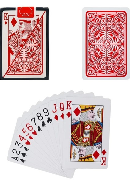 Kırmızı Stil 100% Pvc Yeni Desen Plastik Su Geçirmez Yetişkin Iskambil Kartları Oyunu Poker Kartları Masa Oyunları 58*88MM Kartlar Poker Kartları (Yurt Dışından)