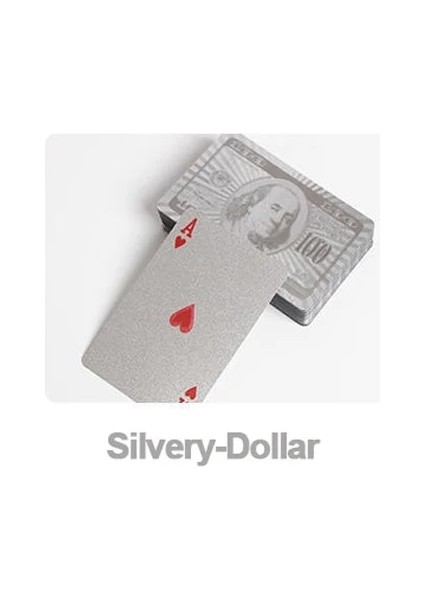 Simli-Dolar Tarzı Poker Cards Game 24K Gold Playing Cards Deck Gold Foil Magic Poker Set Pvc Plastic Magic Card Waterproof Cards Family Table Game (Yurt Dışından)
