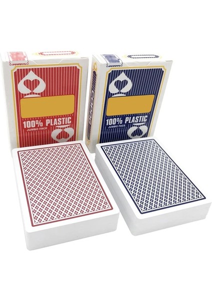 1 Mavi Stil 1 Adet Üst Sınıf Texas Hold'em Bakara Poker Büyük Sayı Plastik Iskambil Kartları Buzlanma Su Geçirmez Poker Kulübü Masa Oyunları 63*88MM (Yurt Dışından) fiyatları