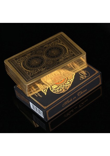 Çift Altın Tarzı Üst Sınıf Altın Pvc Plastik Köprü Poker Buzlu Bakara Altın Kaplama Iskambil Kartları Texas Hold'em 58*88MM Kumar Masa Oyunları (Yurt Dışından) modelleri