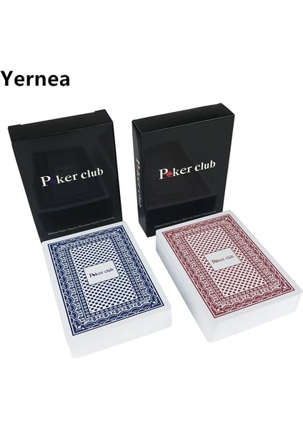 2kırmızı Stil Yeni 2 Takımlot Bakara Texas Hold'em Plastik Su Geçirmez Ovma Oyun Kartları Poker Kulübü Kartları Masa Oyunları 2.48*3. Yernea (Yurt Dışından) fiyatları