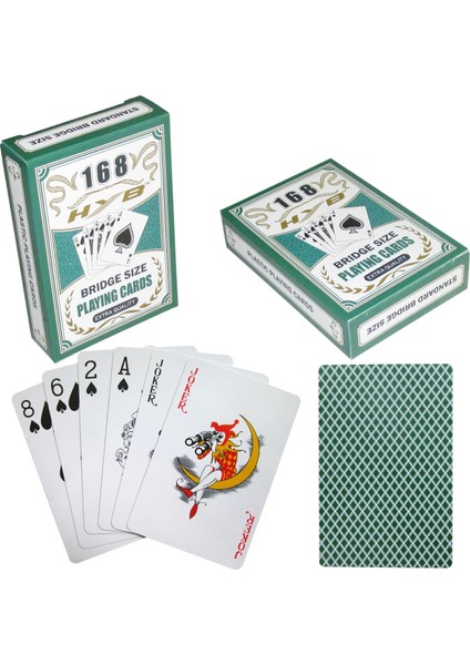 Yeşil Stil Bridge Poker Baccarat Texas Hold'em Yetişkin 100% Pvc Su Geçirmez Donuk Lehçe Plastik Iskambil Kartları Masa Oyunu (Yurt Dışından) fiyatları