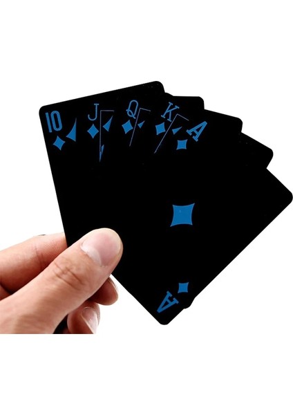 Mavi Stil 24 K Altın Oyun Kartı Poker Oyun Destesi Altın Yaprak Poker Takımı Plastik Sihirli Su Geçirmez Kart Destesi Sihirli Su Hediye Koleksiyonu (Yurt Dışından) fiyatları