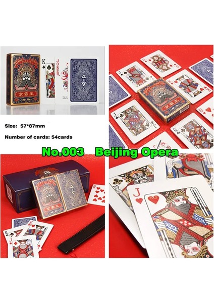 Pekin Opera Tarzı Çin Tarzı Peking Opera Poker Kartları Claollection Hediyeler Masa Oyunu Oyun Kartı (Yurt Dışından)