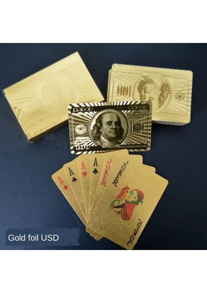 PKP-00001-2 Stili Su Geçirmez Siyah Oyun Kartları Li Plastik Pvc Oyun Kartları Takım Elbise Sihirli Hileler Aracı Yaratıcı Poker Hediye Kutusu Dayanıklı (Yurt Dışından)