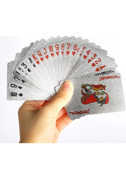 S3 Stili Su Geçirmez Oyun Kartları Plastik 24K Altın Lüks Soğuk Siyah Silverrose-Altın Folyo Poker Standart Boyut Açık Hava Oyunu E (Yurt Dışından) fırsatları