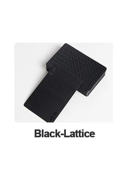 Black-Lattice Style Poker Cards Game 24K Gold Playing Cards Deck Gold Foil Magic Poker Set Pvc Plastic Magic Card Waterproof Cards Family Table Game (Yurt Dışından)